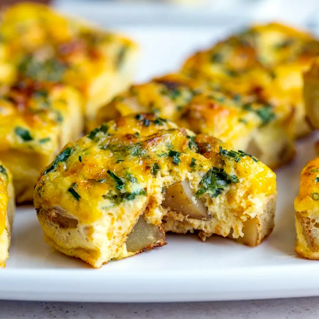 A freezer-friendly batch of Potato Chive Egg Bites Starbucks Copycat makes a simple Frozen Egg Bites Recipe for busy mornings and meal prep.
