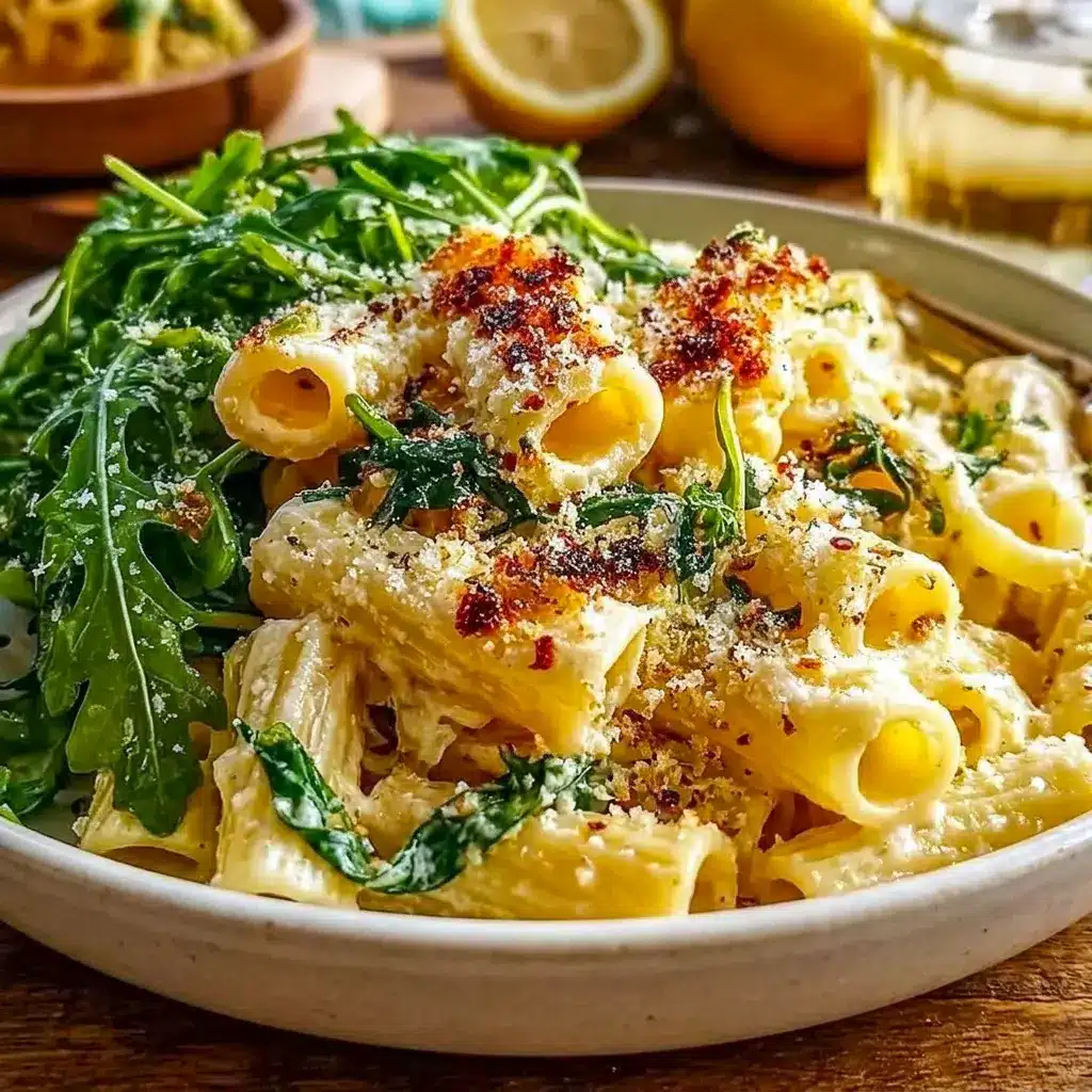 Stanley Tucci’s Creamy Lemon Ricotta Pasta with Arugula plated as a fresh Light Italian Dishes idea with creamy ricotta and a simple lemon finish.