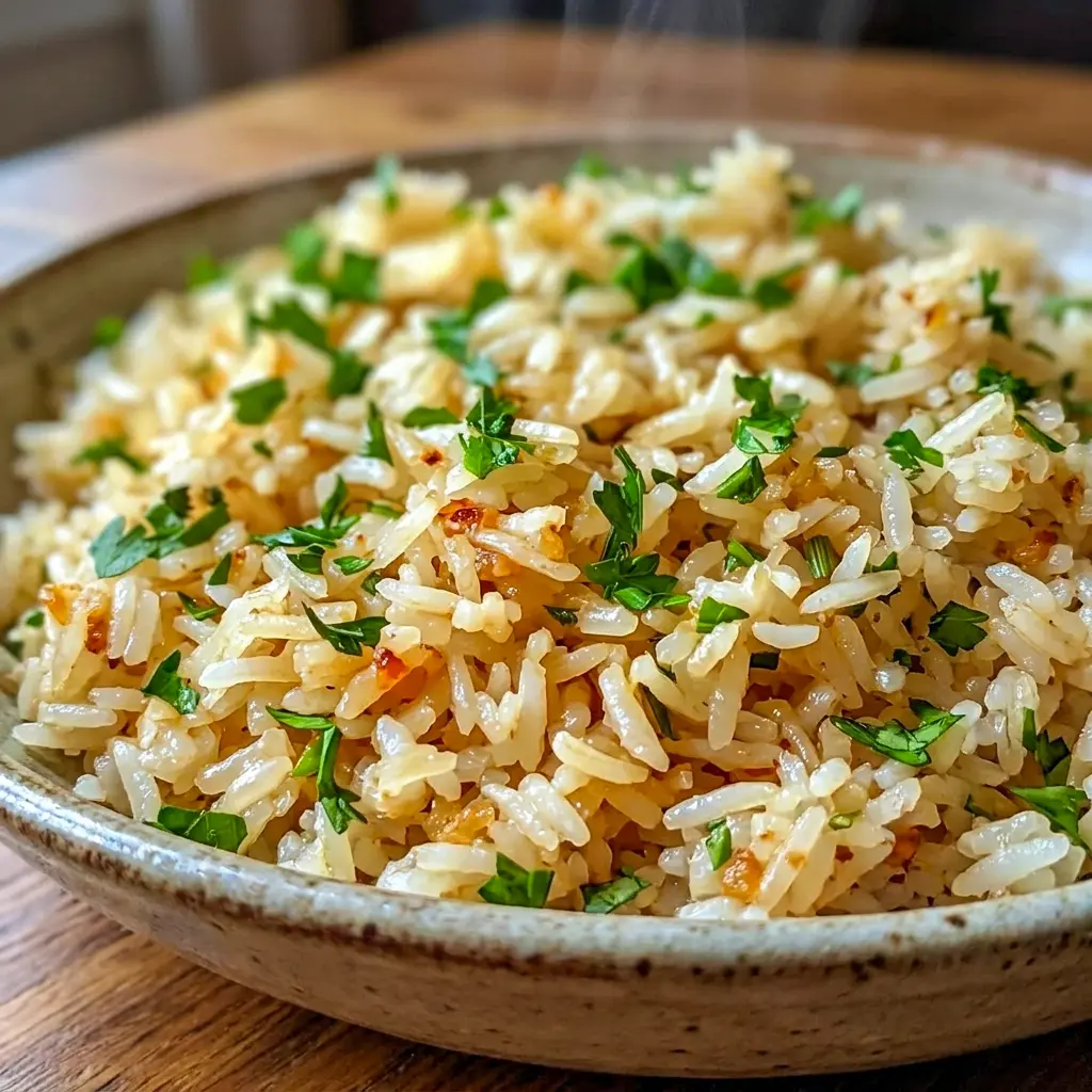 Texas Roadhouse Seasoned Rice is a flavorful Homemade Flavored Rice side that looks warm, buttery, and ready for dinner.