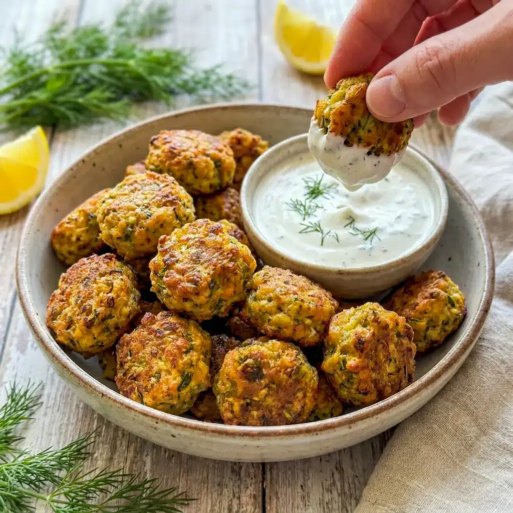 Stacked tray of Cheesy Garlic Zucchini Bites fresh from the oven, this crispy zucchini garlic bites recipe browning up perfectly at home.