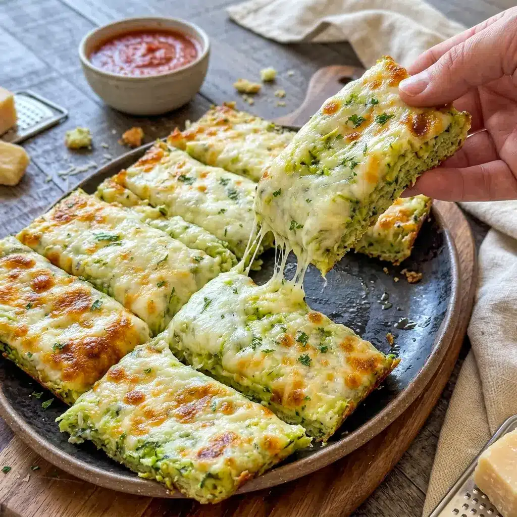 These golden Cheesy Zucchini Breadsticks are a tasty Keto Zucchini Cheese Bread alternative made with zucchini, melted cheese, and savory seasoning.
